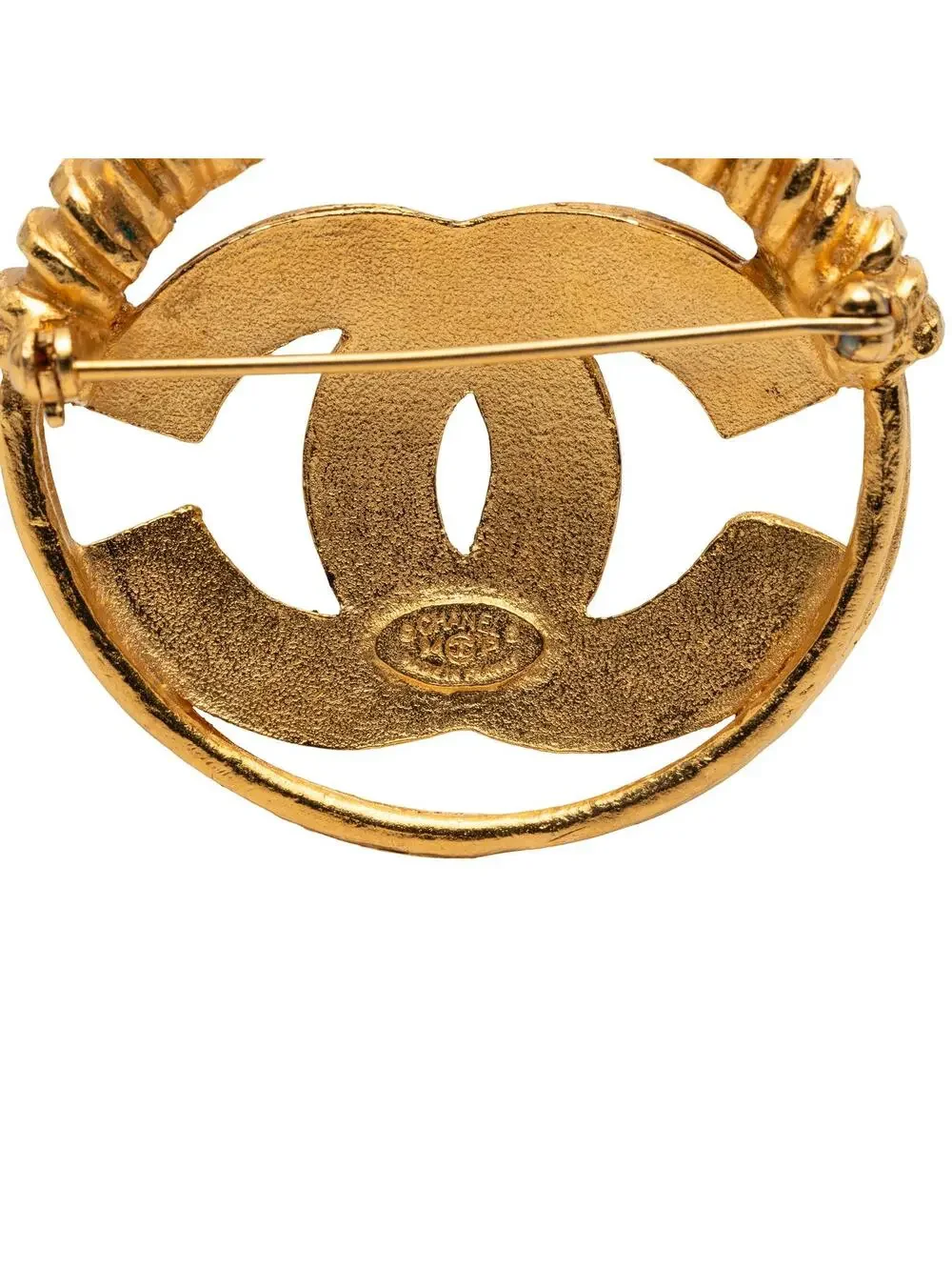 Chanel Gold Plated Cc Spring Round #300081C59B